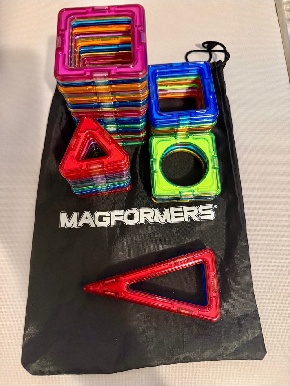 43 Magformers magnetic Building Tiles - Multicolor